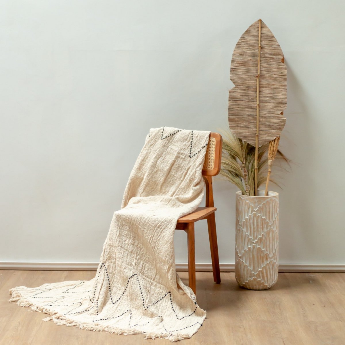 Katoenen deken | Sprei | Bankdeken 140x200 cm LINGGAH