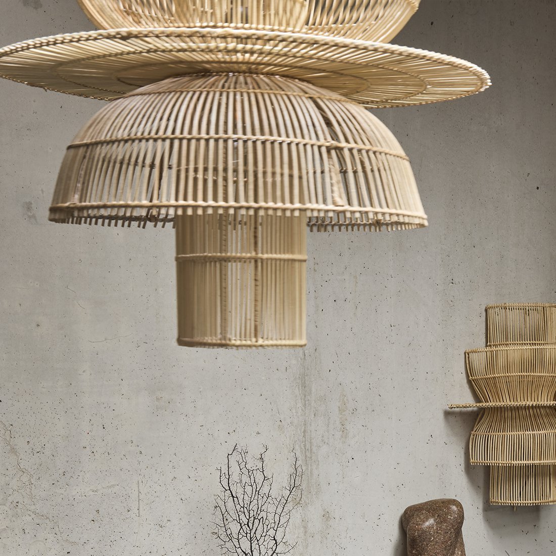 Saturnus rotan hanglamp