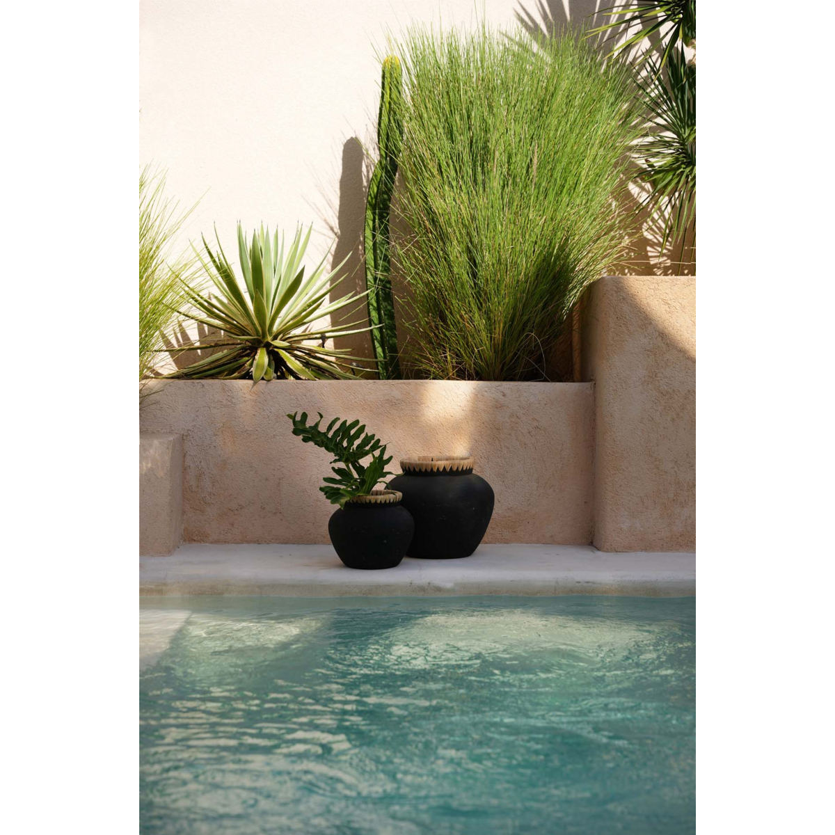 De Styly Vaas - Zwart Naturel - L