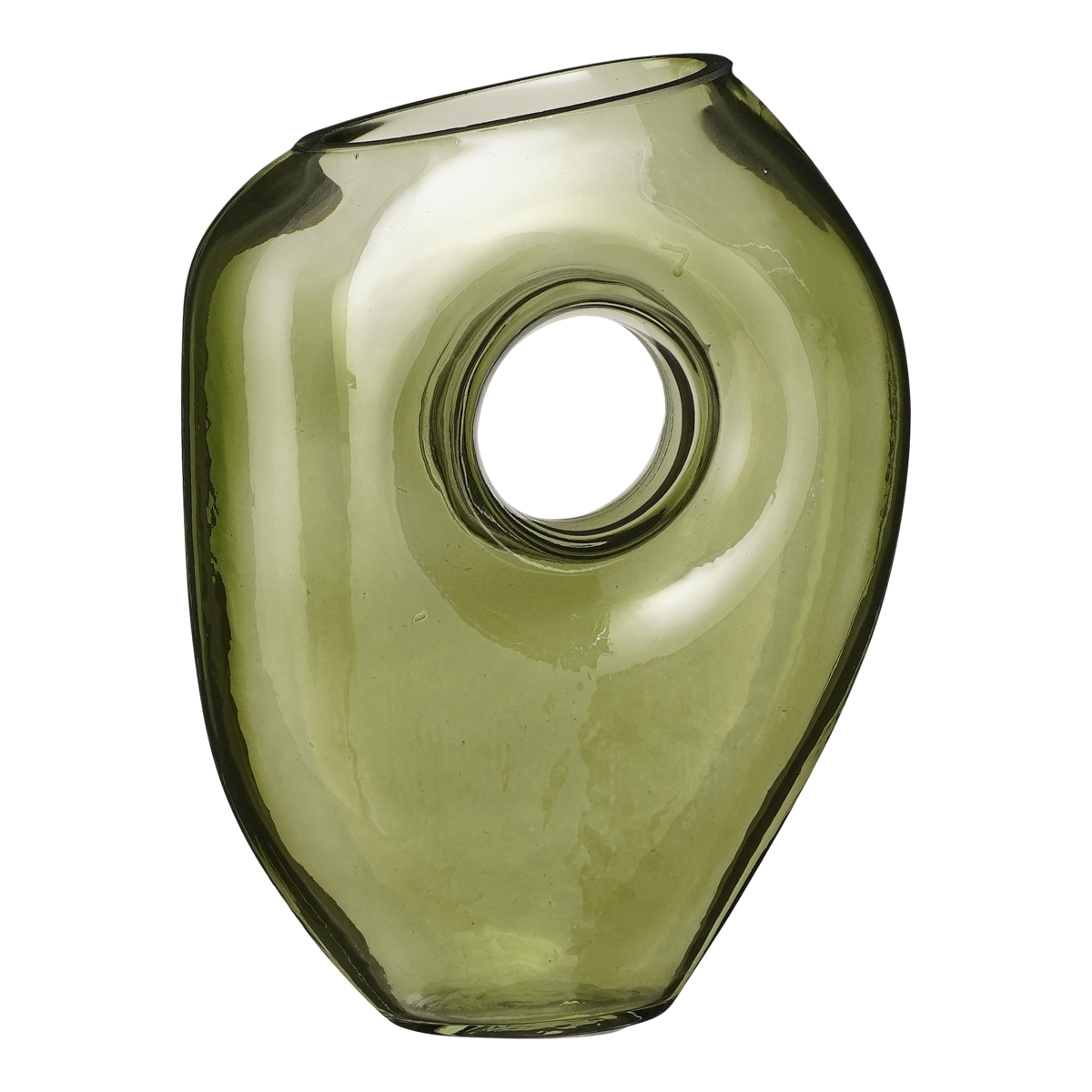 Jay Vaas - L18 x B8 x H23 cm - Glas - Lichtgroen