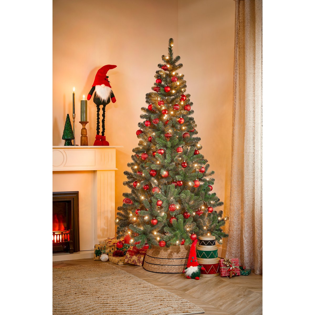 Kerstballen Set - 60 Stuks - Ø7 cm - Onbreekbaar - Rood