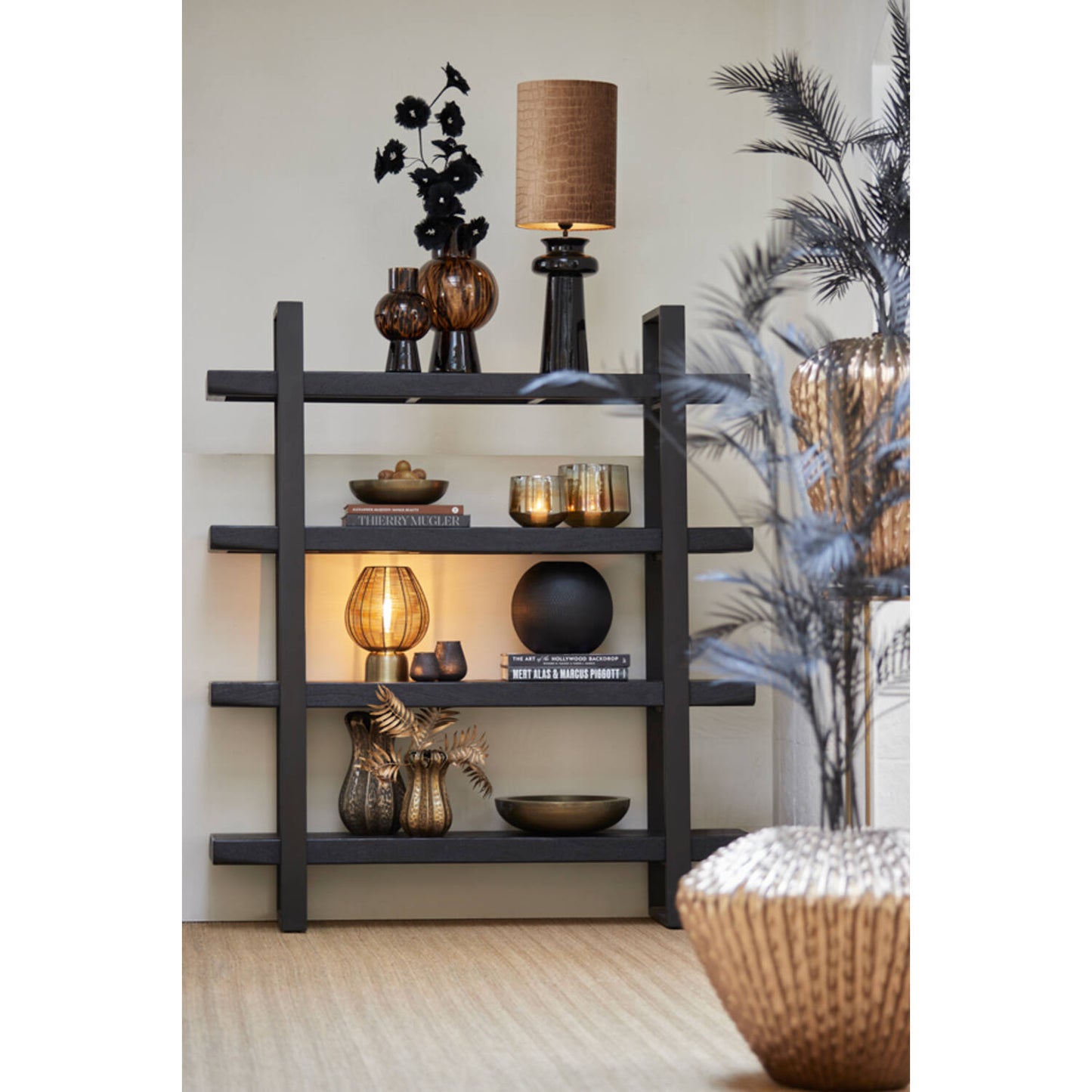Vaas NARRA glas bruin-donker bruin