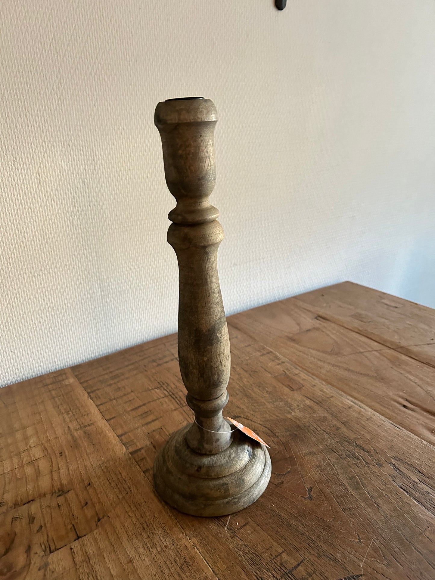 Houten Kaarsenkandelaar – Landelijke Sfeermaker 🤎