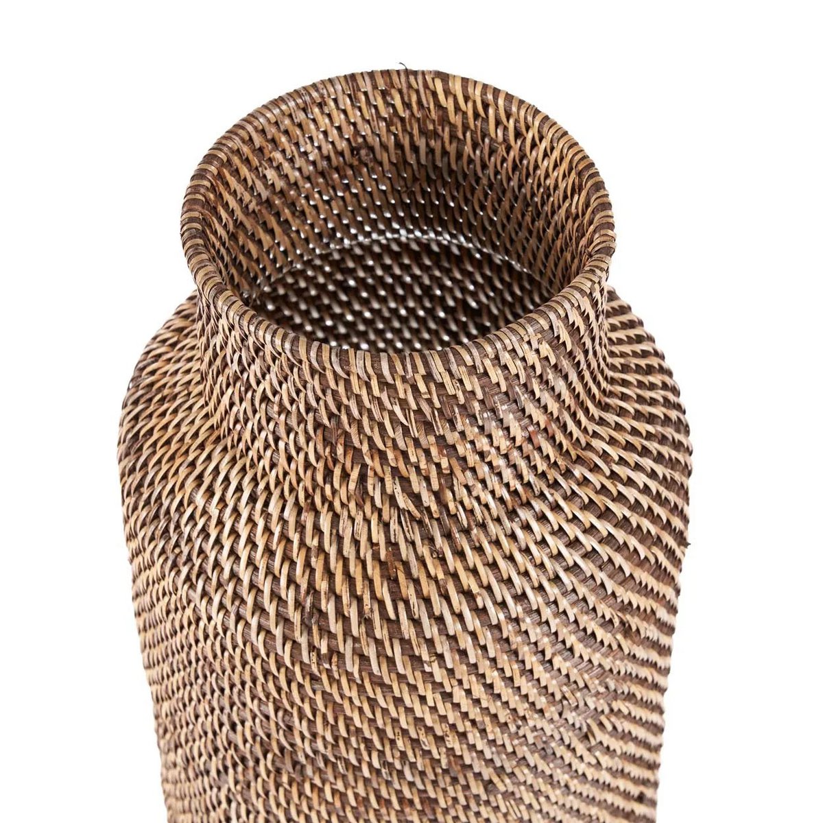 De koloniale paraplu -mand - natuurlijk bruin