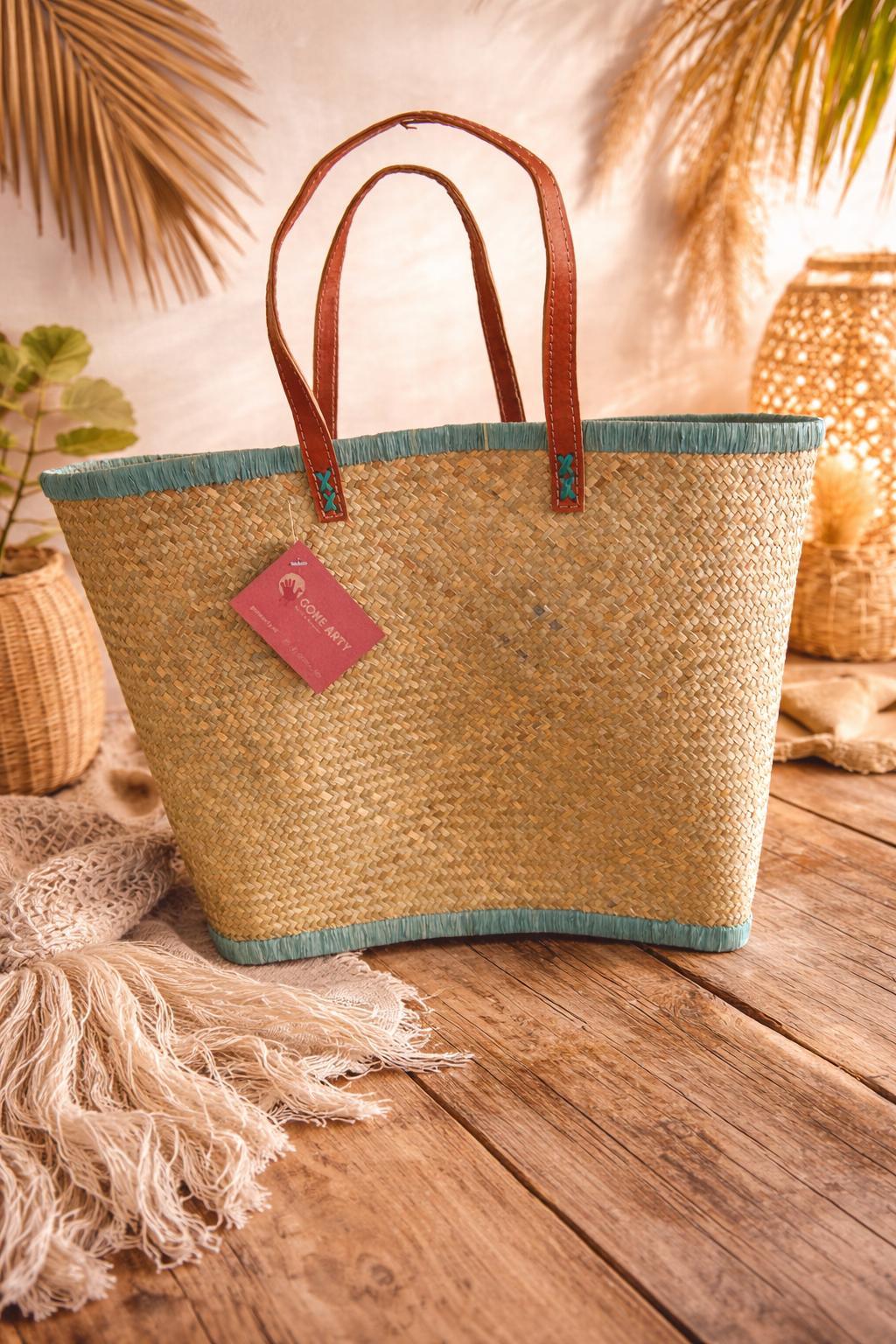 Boho Strand- & Boodschappenmand – Natuurlijk, Stijlvol & Praktisch