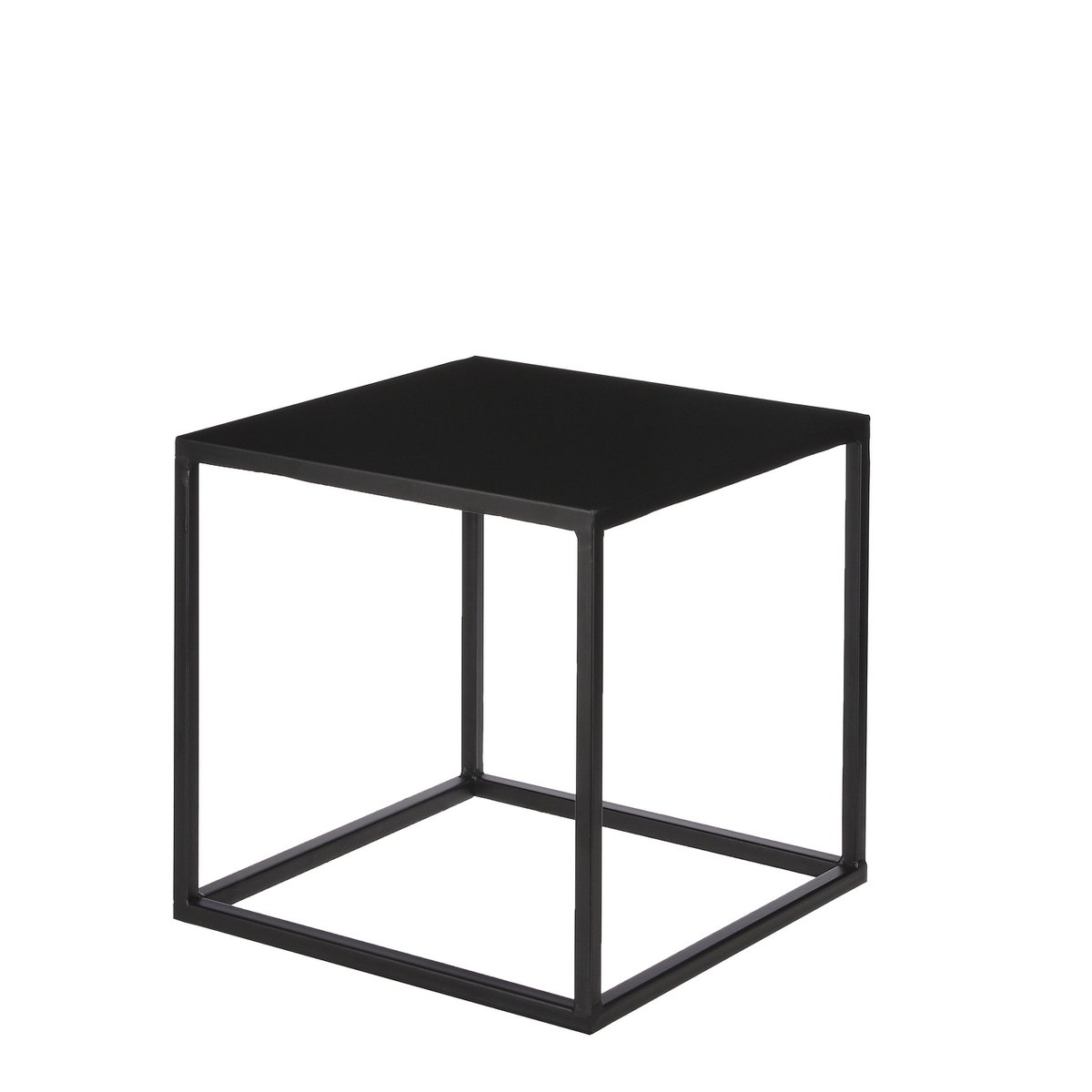 Goa Bijzettafel - Set van 2 - Metaal - Zwart