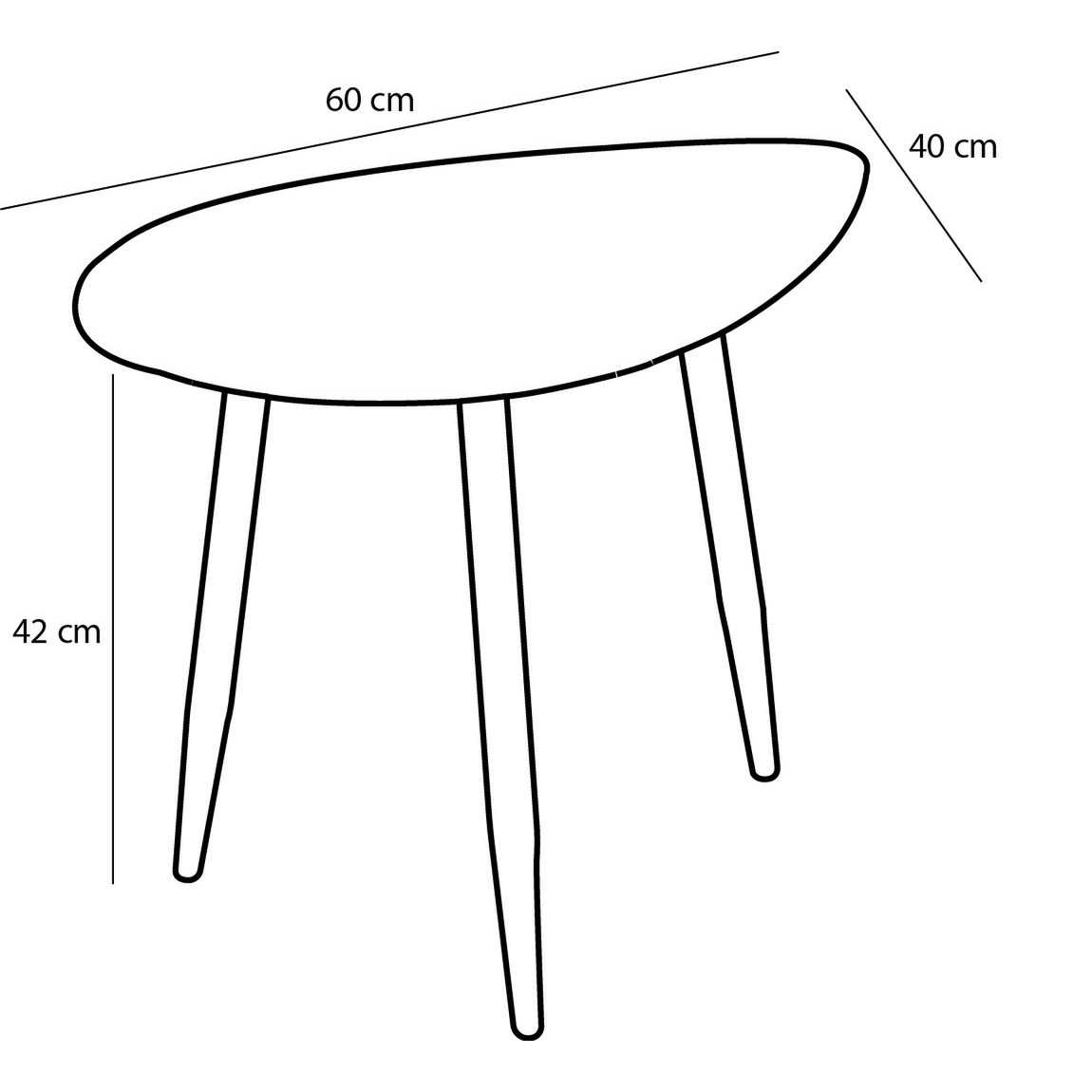 Bijzettafel - Set van 2 - Metaal - Zwart