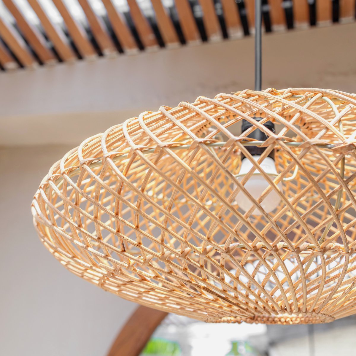 Rotan lampenkap-Boho hanglamp-(Ø 40 cm) arana