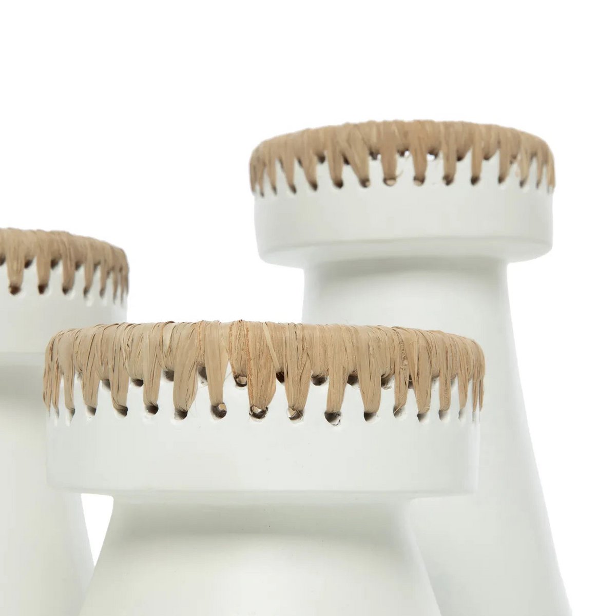 The Pretty Candle Holder - Wit Naturel - S