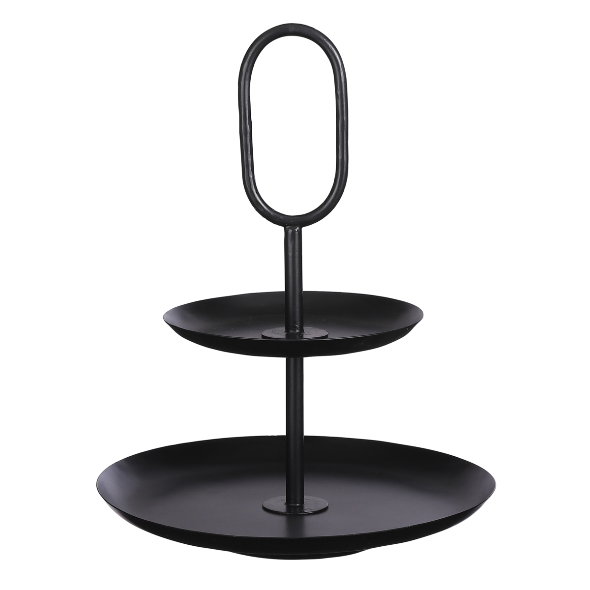 Rama Etagère 2 Laags - H36 x Ø28 cm - Metaal - Zwart