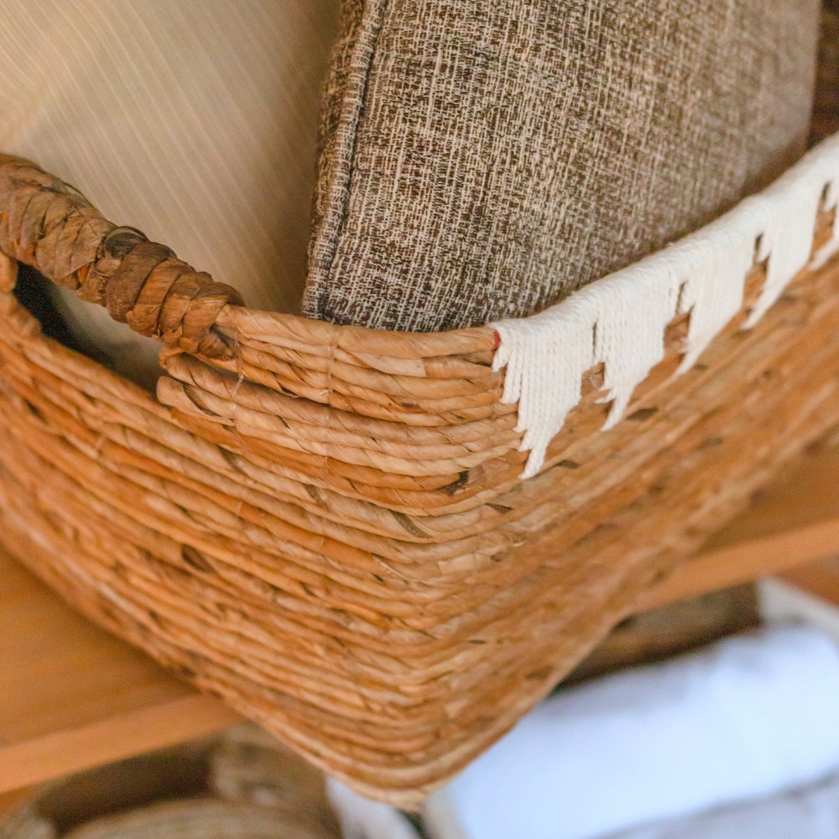 Opbergmand met katoendecor PISANG