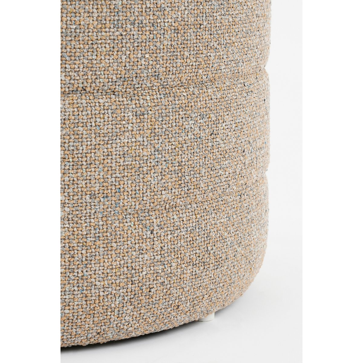 Poef met Opbergruimte - H41 x Ø42 cm - Beige