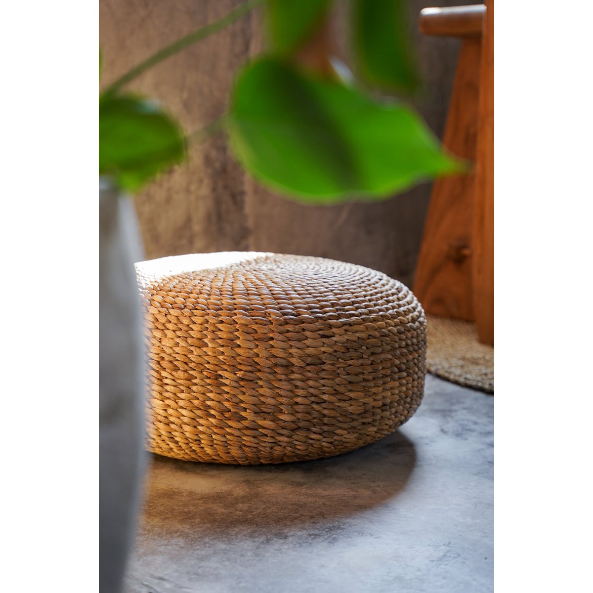 De Hyacint Poef - Naturel - M