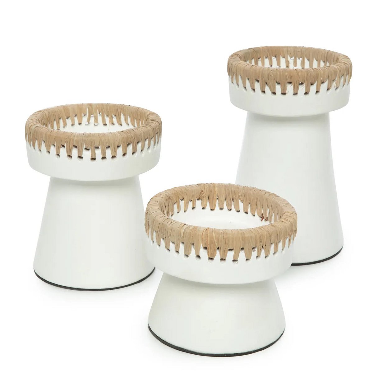 The Pretty Candle Holder - Wit Naturel - S