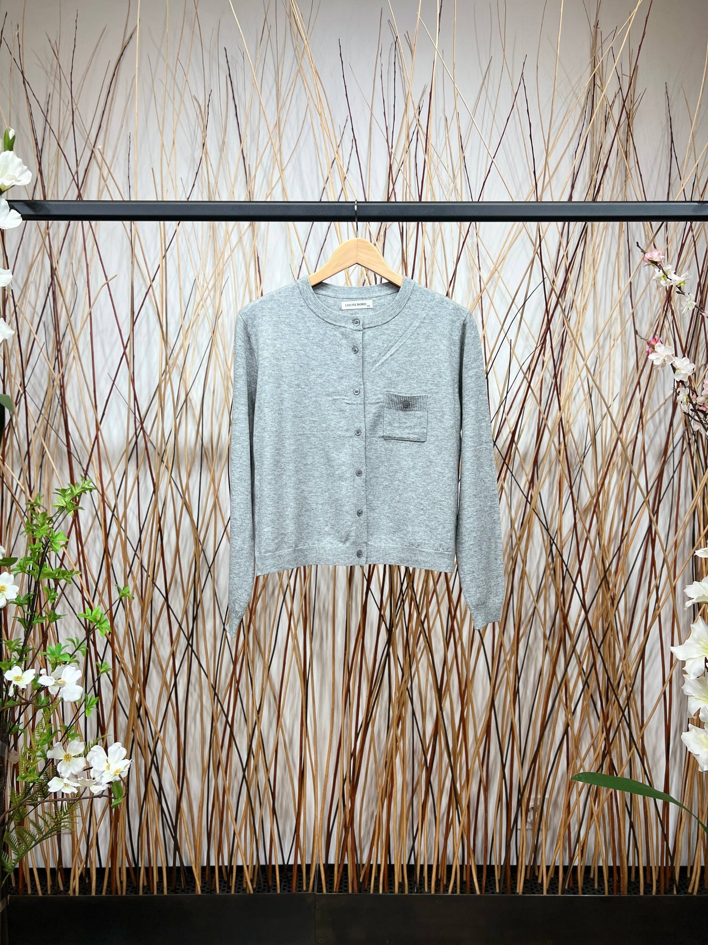 Trendy vest met borstzak en ronde halslijn Maat S-M / M-L