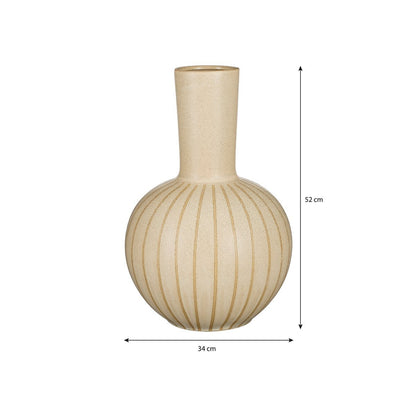 Holm Vaas - H52 x Ø34 cm - Keramiek - Crème