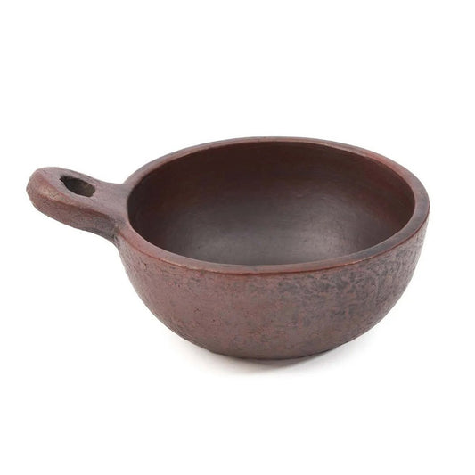 De Etnische Kom met Handvat - Terracotta - S