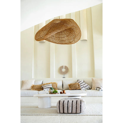 De Papua Shell Disc op standaard - Wit - M