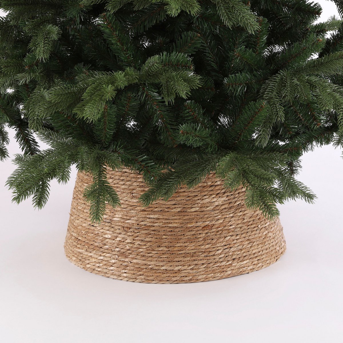 Kerstboomrok - H26 x Ø50 cm - Zeegras - Naturel Bruin