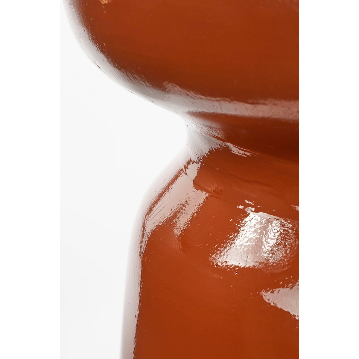 Stage Bijzettafel - H45 x Ø35 cm - Cement - Oranje/Terra