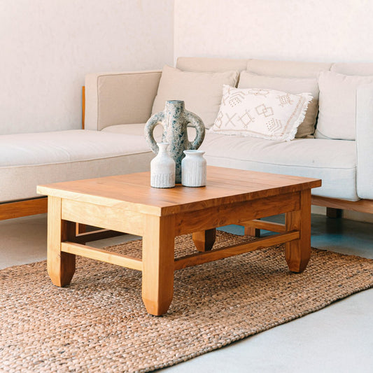 Vierkant Boho-vloerkleed water hyacint tapijt 180x115 cm sawah