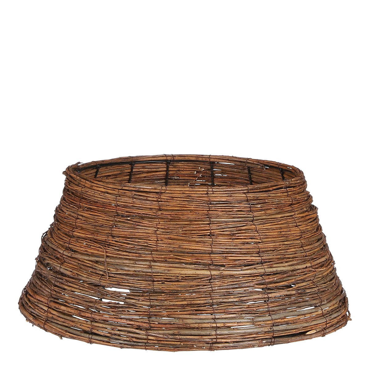 Kerstboommand - H21 x Ø50 cm - Wilgentakken - Bruin