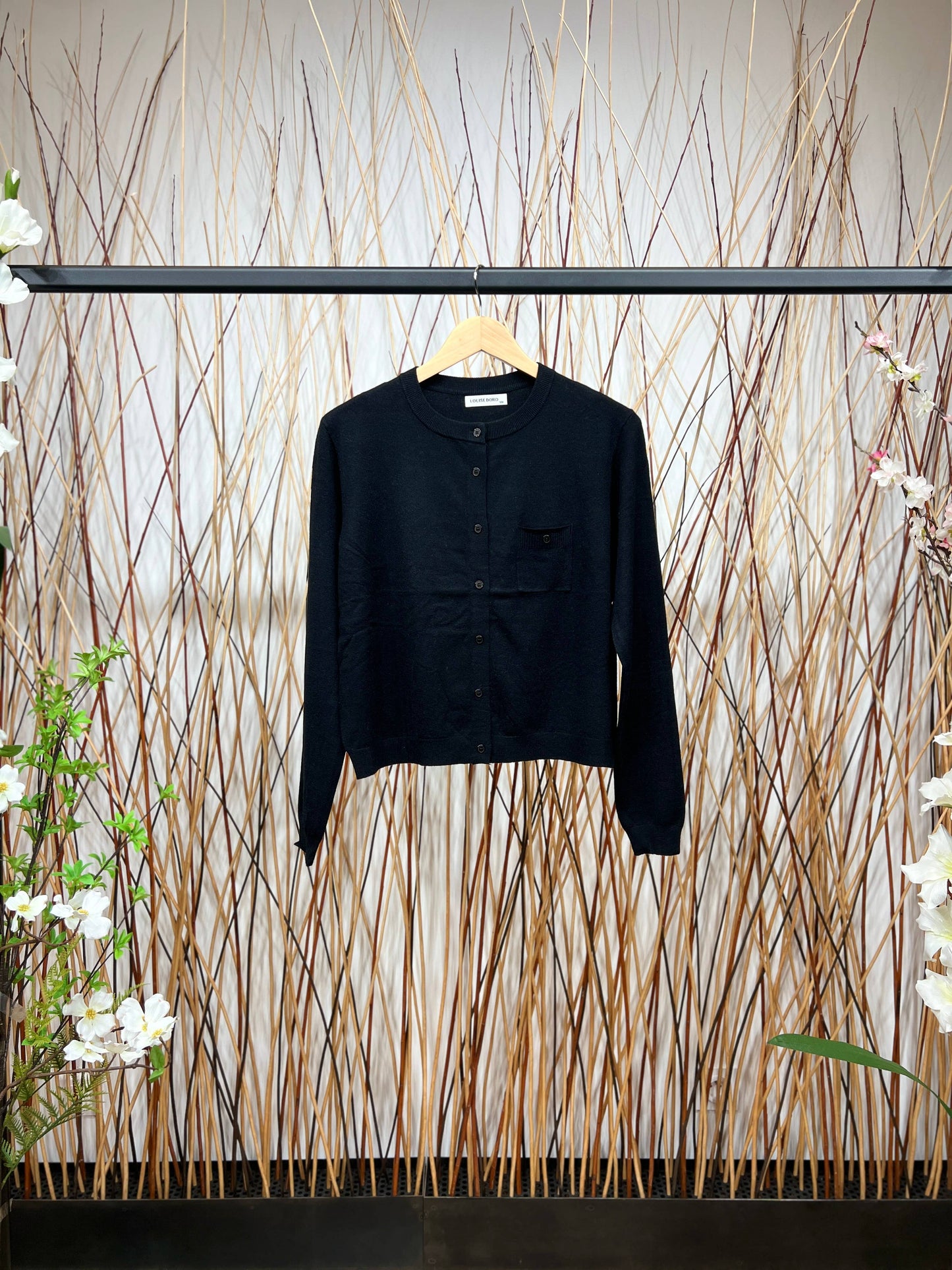 Trendy vest met borstzak en ronde halslijn Maat S-M / M-L