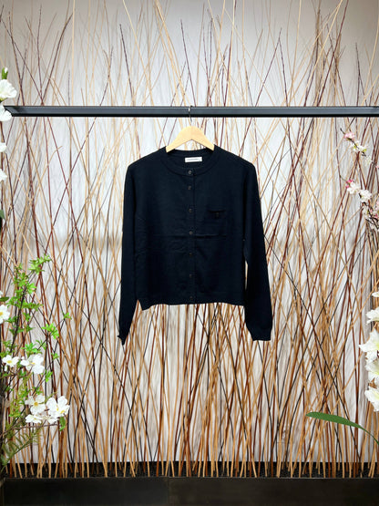 Trendy vest met borstzak en ronde halslijn Maat S-M / M-L