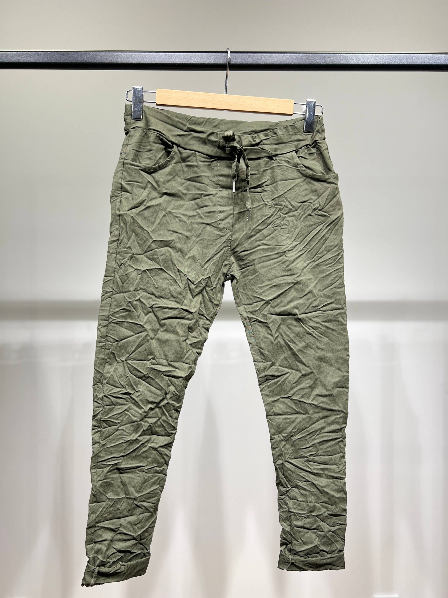 Comfortabele Jeggingbroek van stretchviscose met trekkoord