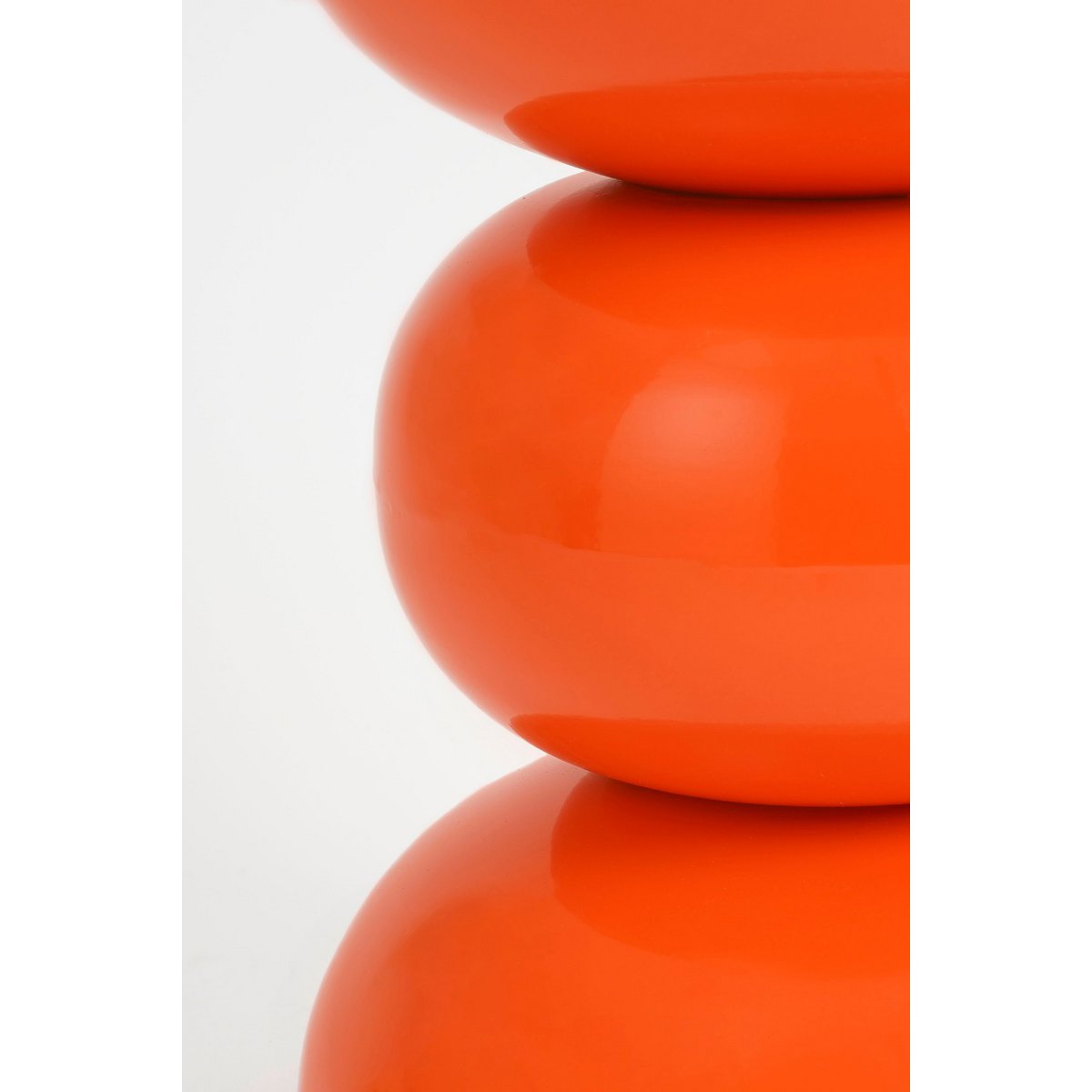 Luna Bijzettafel - H46 x Ø32 cm - IJzer - Oranje