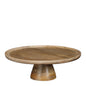 Tallo Taartplateau - H10 x Ø30 cm - 100% FSC Mangohout - Lichtbruin