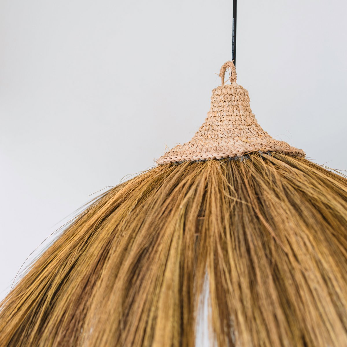Grote lampenkap van zeegras MAWANA (Ø 53 cm)