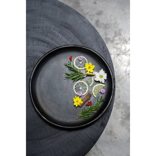 The Burned Classic Plate - Zwart - L.
