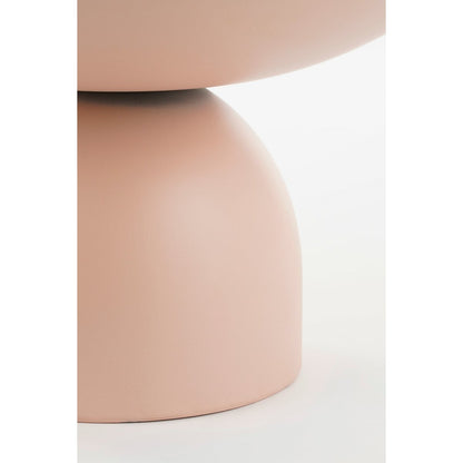 Celise Bijzettafel - H28 x Ø47 cm - Metaal - Lichtroze