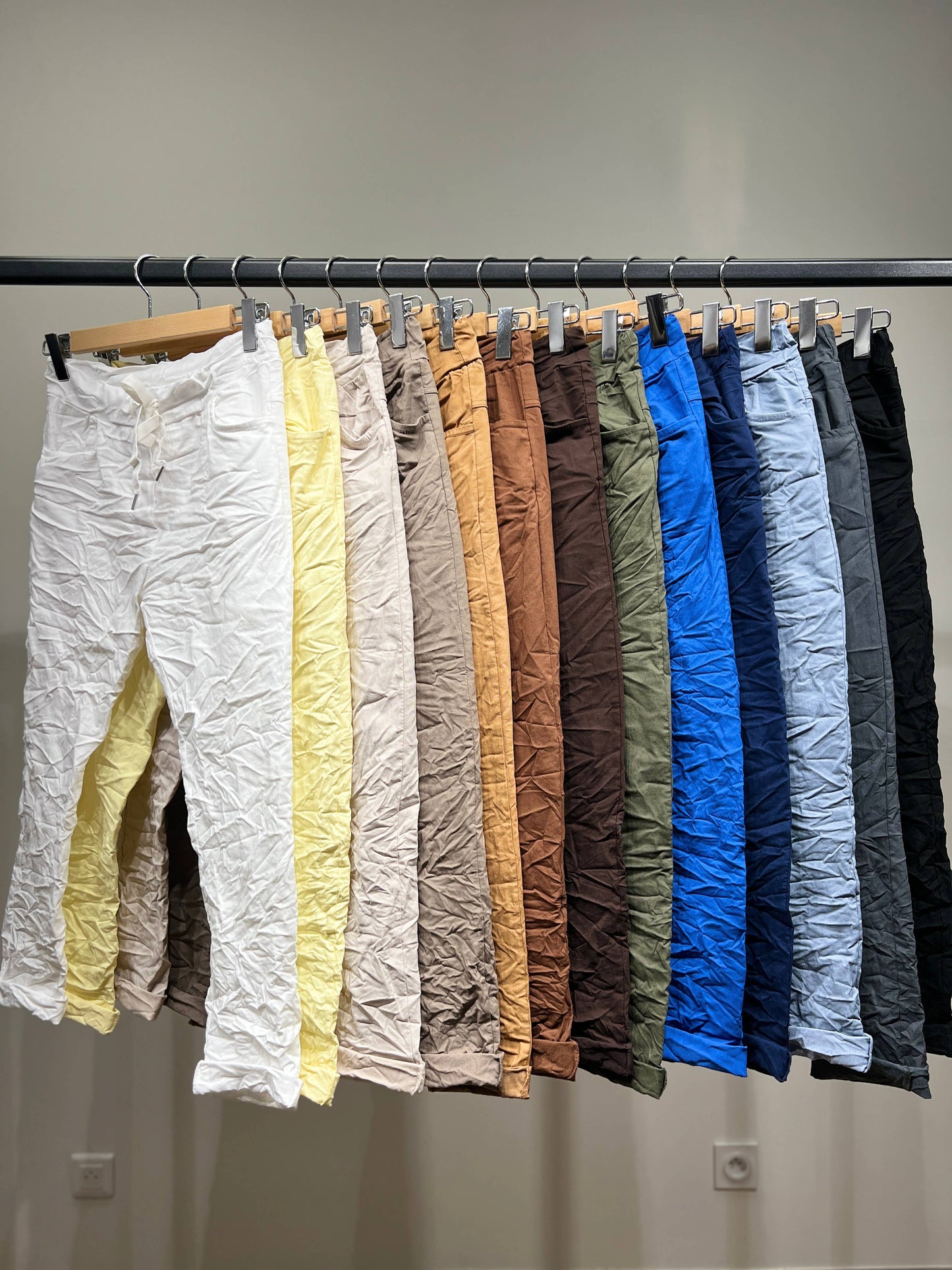 Comfortabele Jeggingbroek van stretchviscose met trekkoord