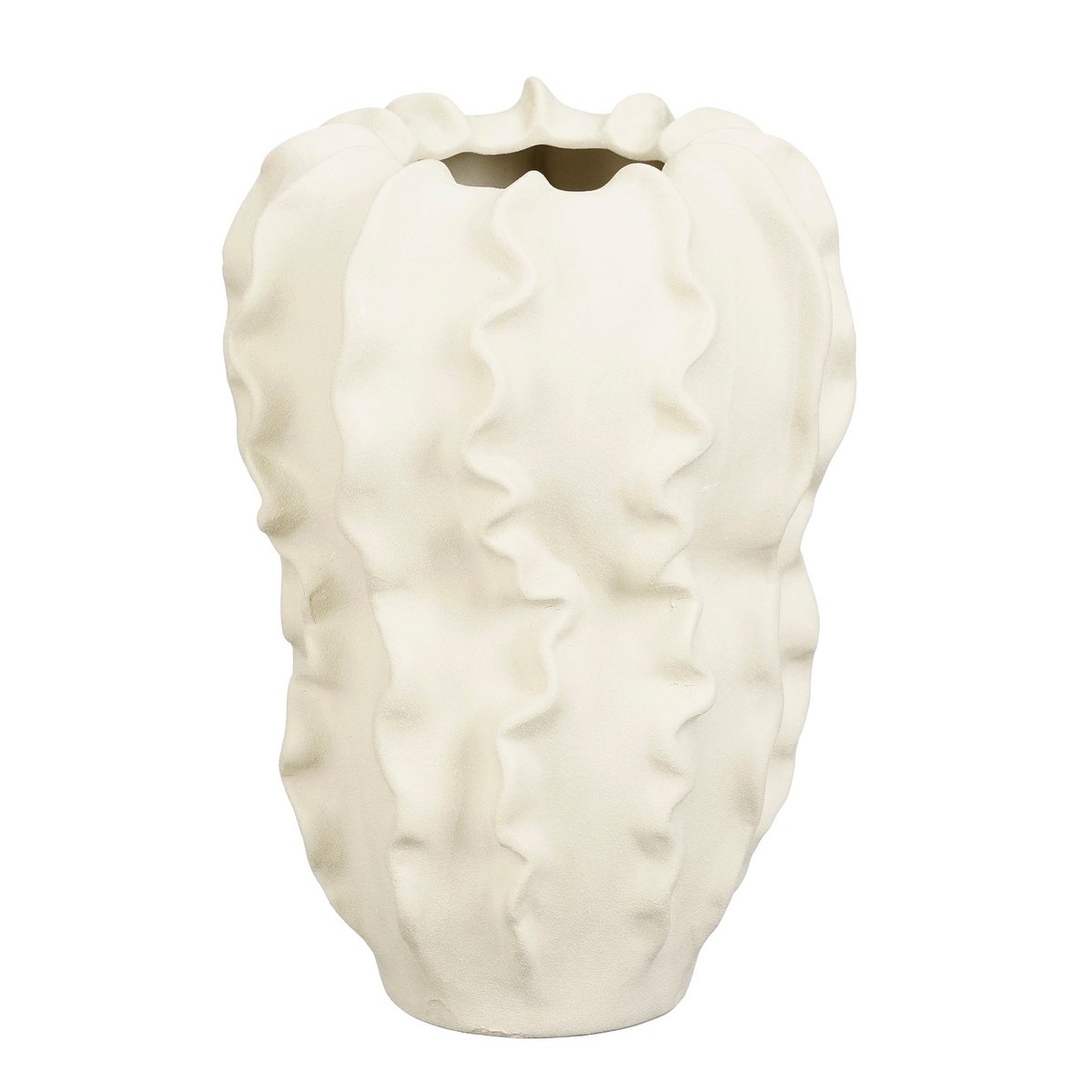 Sierra Vaas - H31 x Ø22 cm - Keramiek - Beige