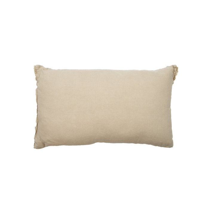 Fluweel/linnen Kussen Lois naturel 50x30