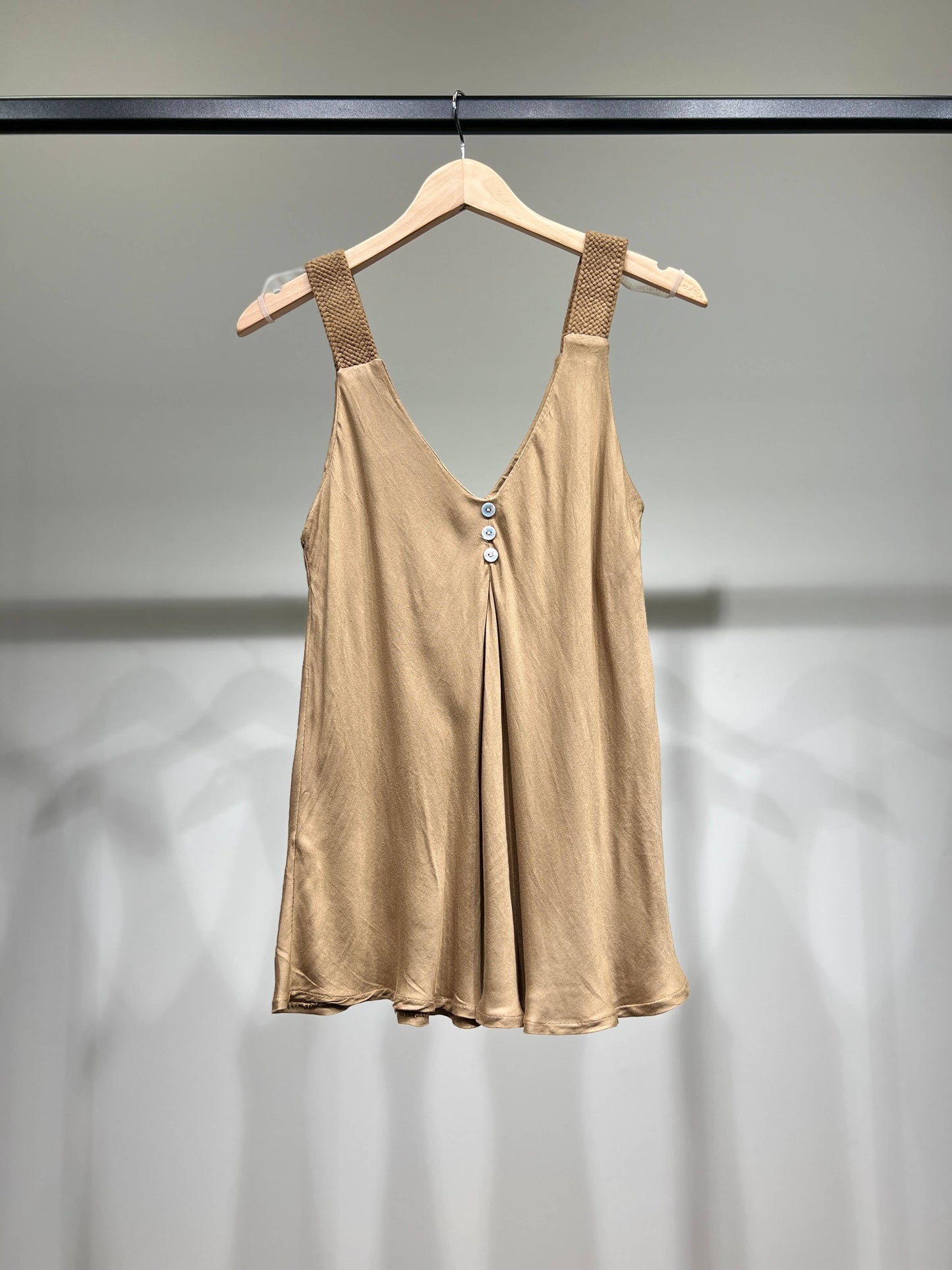 Mouwloze Tops Met Koordbandjes 100% Viscose