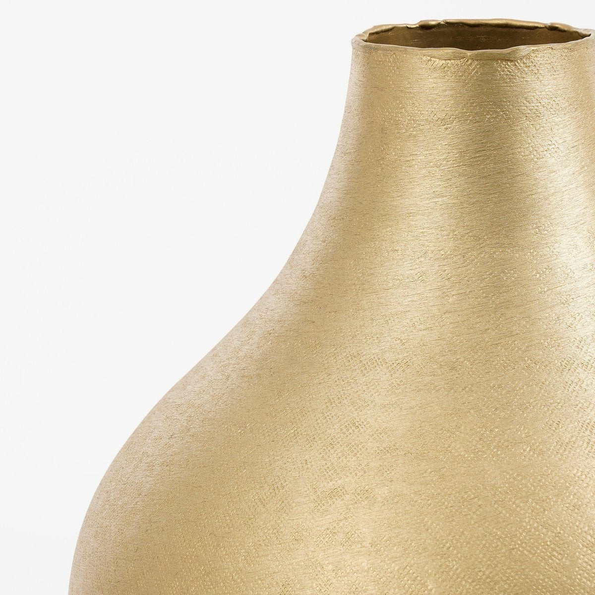 Kyan Vaas - H31 x Ø25 cm - Aluminium - Champagne