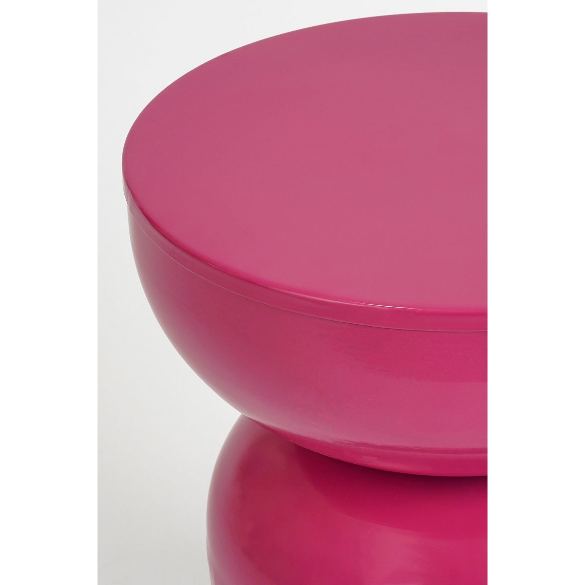 Luna Bijzettafel - H46 x Ø32 cm - IJzer - Fuchsia