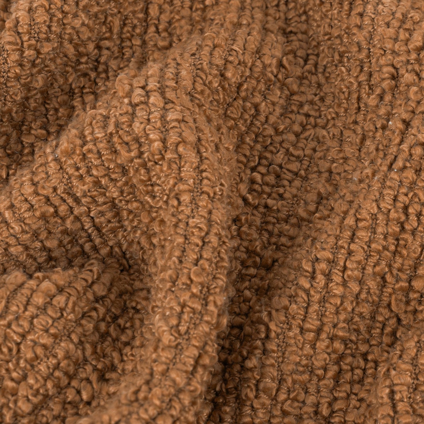 Candar Boucle-plaid met textuur, gember