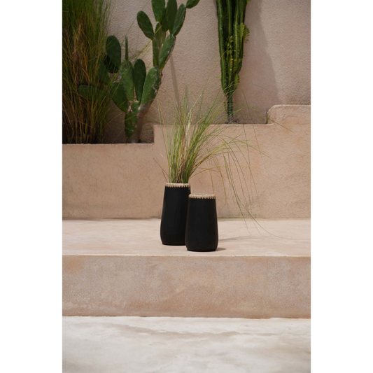 The Sneaky Vase - Zwart Naturel - L