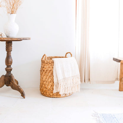 Rond geweven wasmand RAJA (3 maten)