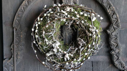 Krans voor Pasen katjes takken & Mos Krans 40 cm