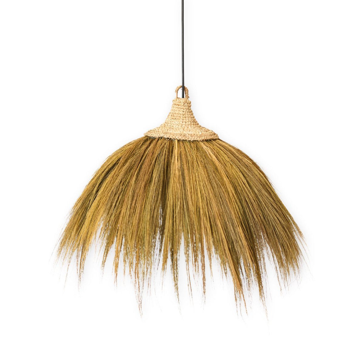 Grote lampenkap van zeegras MAWANA (Ø 53 cm)