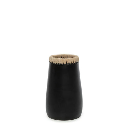The Sneaky Vase - Zwart Naturel - S