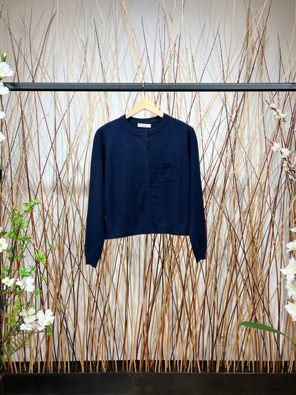 Trendy vest met borstzak en ronde halslijn Maat S-M / M-L