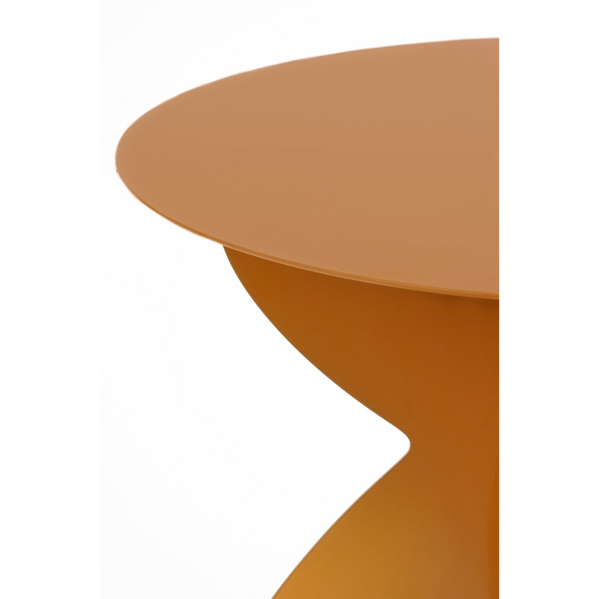 Rafi Bijzettafel - H50 x Ø40 cm - IJzer - Bruin