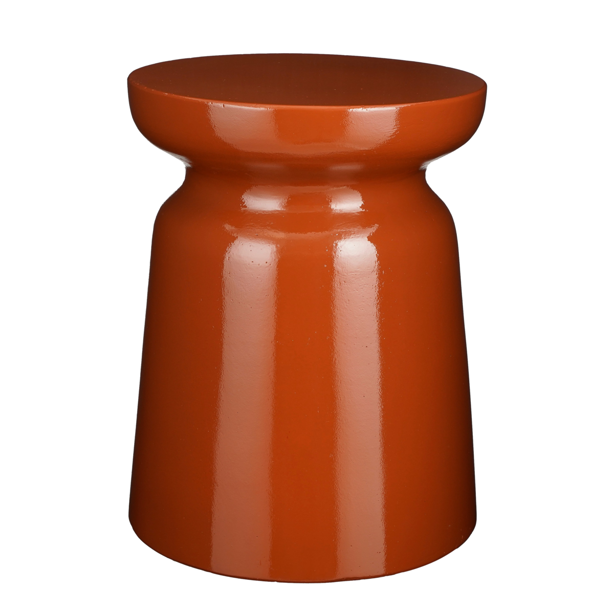 Stage Bijzettafel - H45 x Ø35 cm - Cement - Oranje/Terra