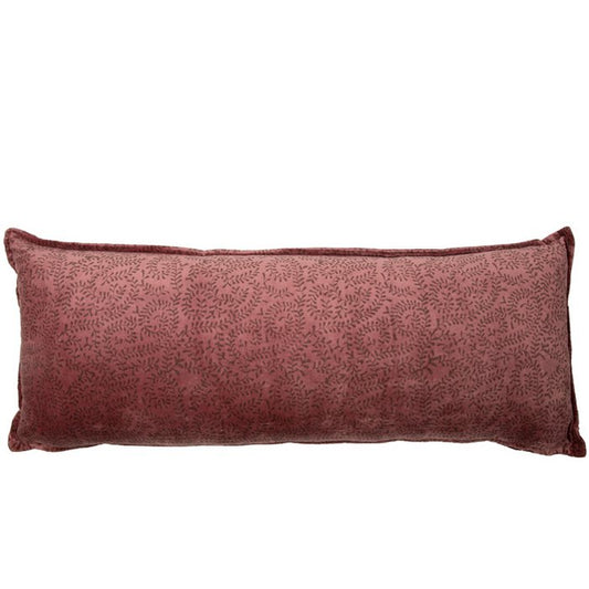 Fluwelen kussen Marina roze 80x30